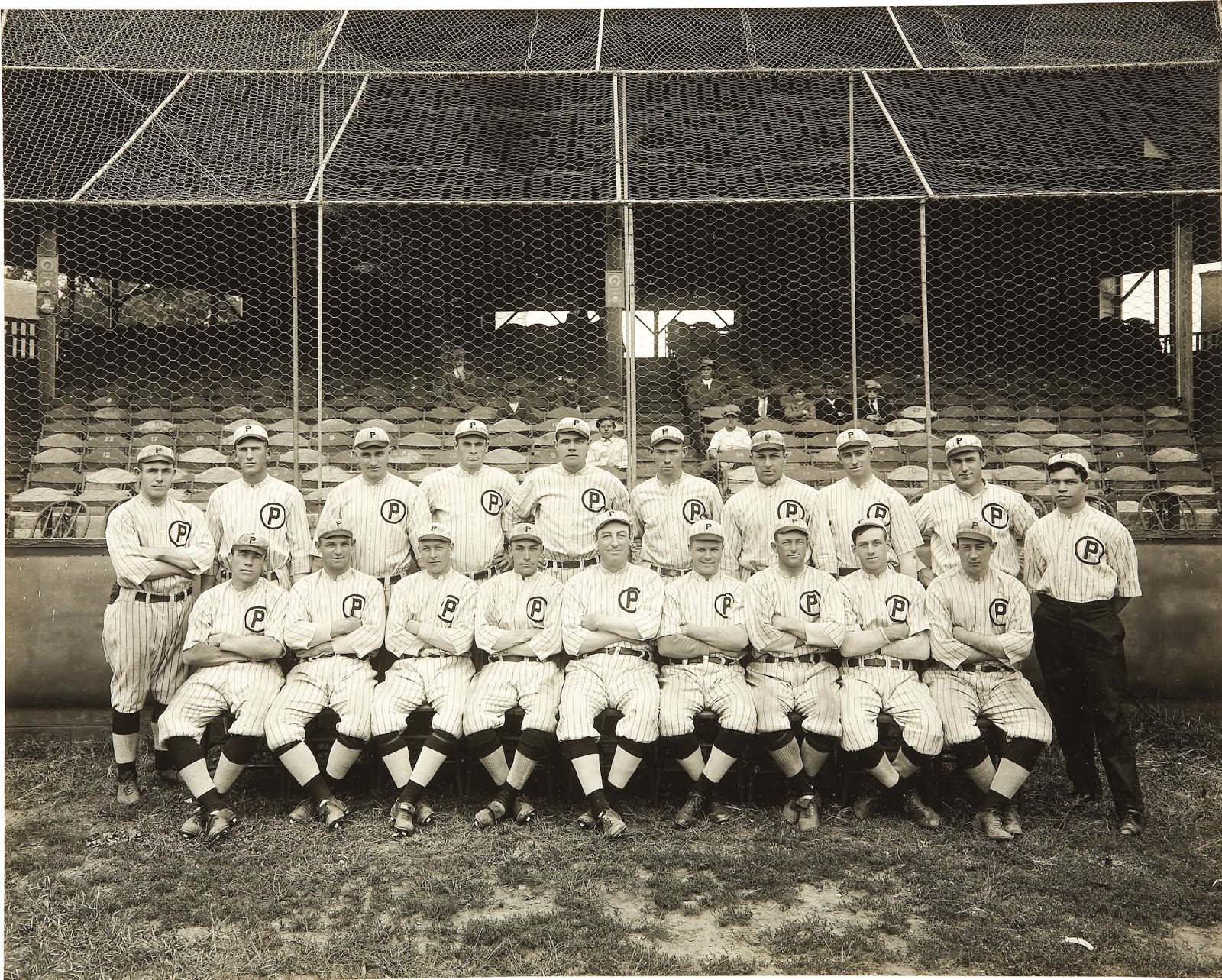 Providence Grays with Babe Ruth (top row, center), 1914