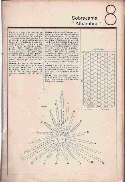 #25 Sobrecama "Alhambra" a Crochet