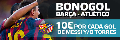 suertia bono 50 euros si Messi o Torres marcan en el Barcelona vs Atletico 21 enero suertia bono 50 euros si Messi o Torres marcan en el Barcelona vs Atletico 21 enero