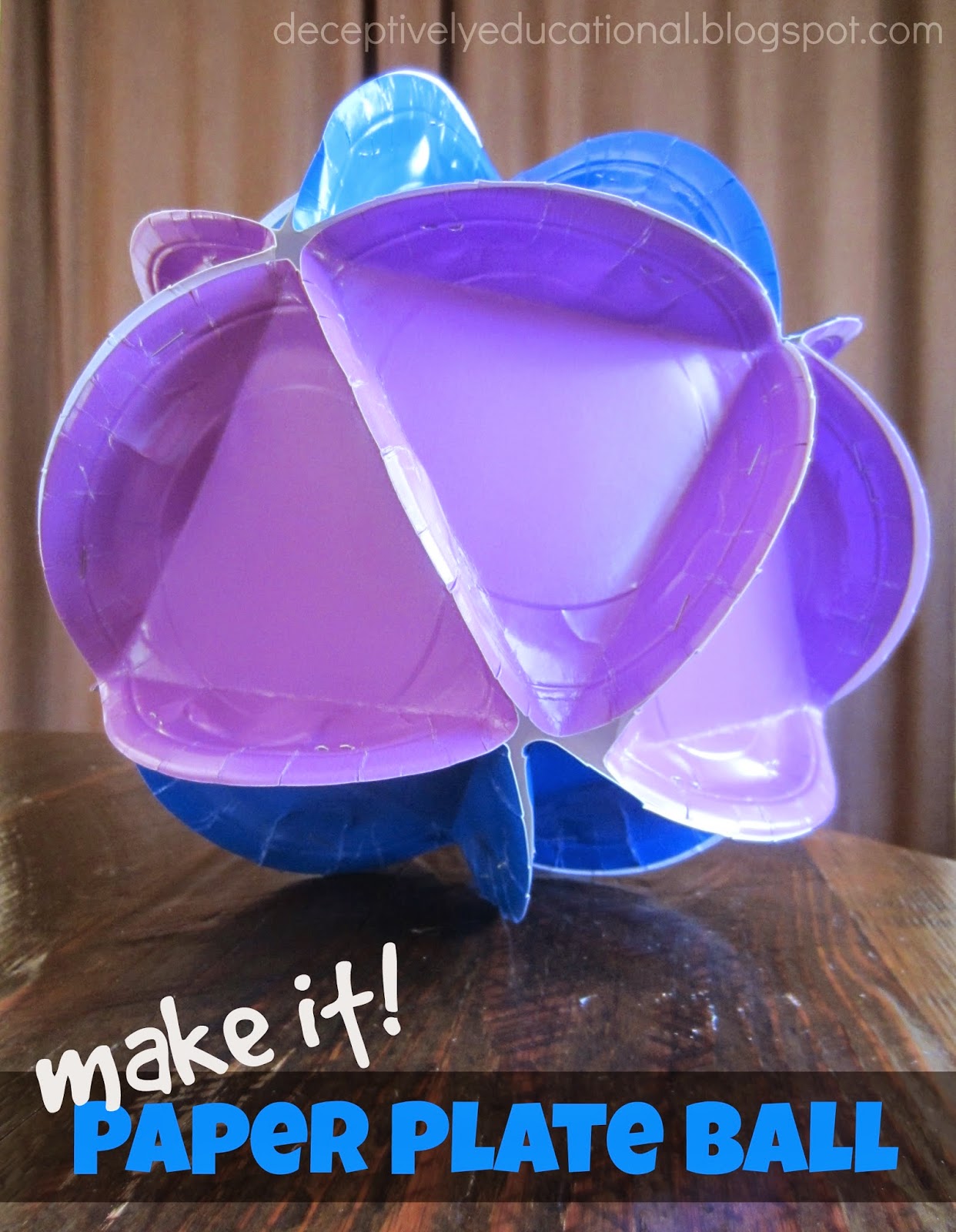 Relentlessly Fun, Deceptively Educational Paper Plate Ball
