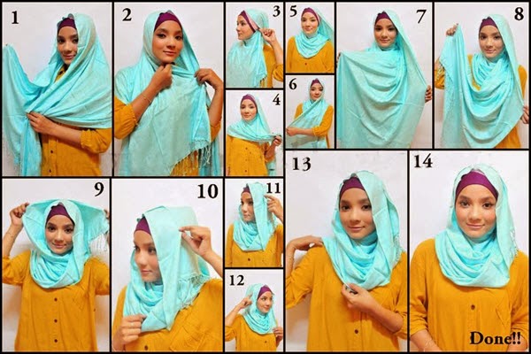 Cara Memakai hijab jilbab Cara Memakai hijab jilbab