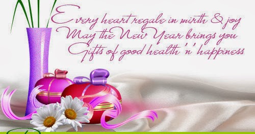 Excellent Card with Greeting Message to wish Happy New Year to your