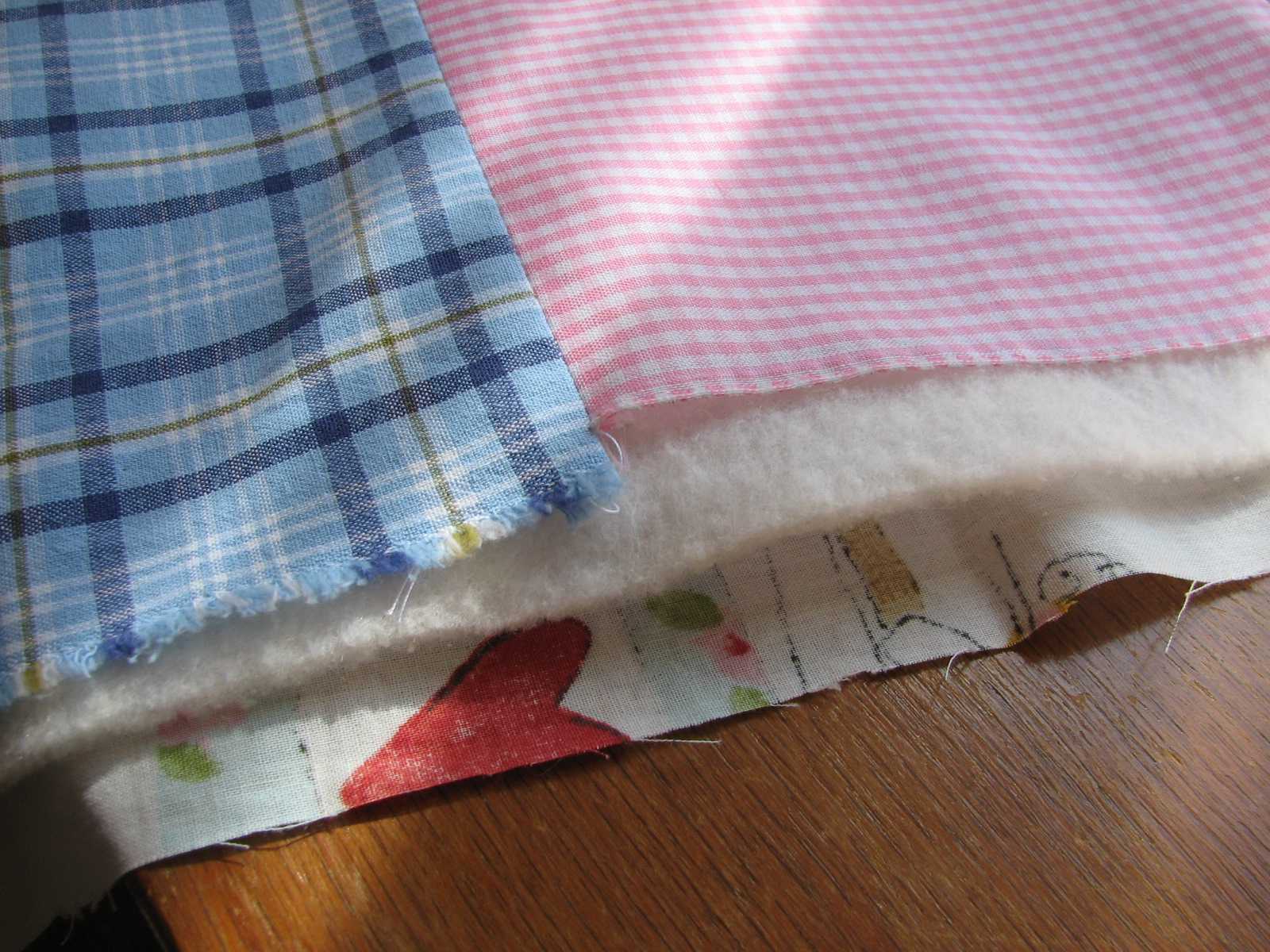 Deshilachado Escuela de Patchwork pasos de elaboración de un quilt / Patchwork School steps