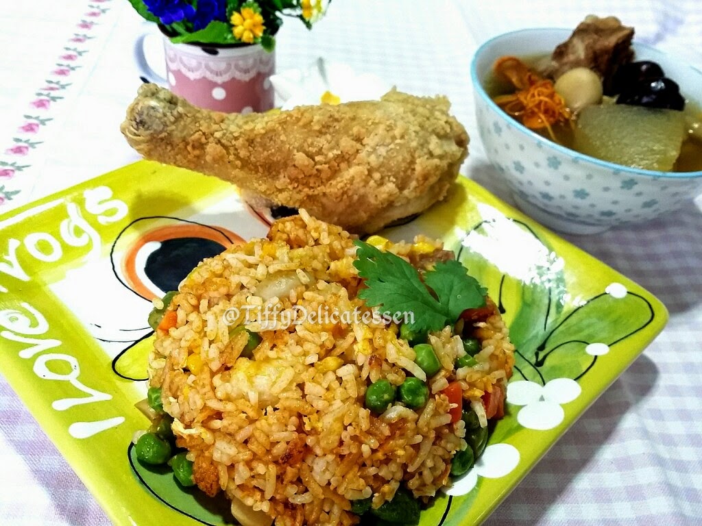 Tiffy Delicatessen Sambal Fried Rice with Fried Chicken