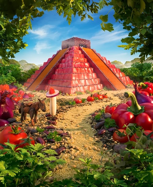 06-The-Mayan-Pepper-Temple-Foodscapes-British-Photographer-Carl-Warner-Food- Vegetables-Fruit-Meat-www-designstack-co