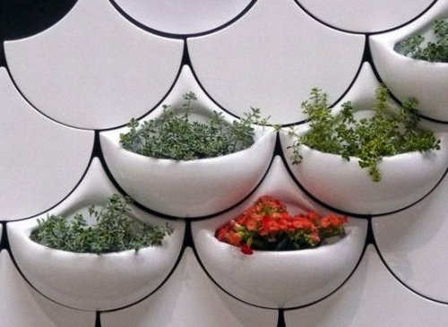 Fish Scale Wall Planter