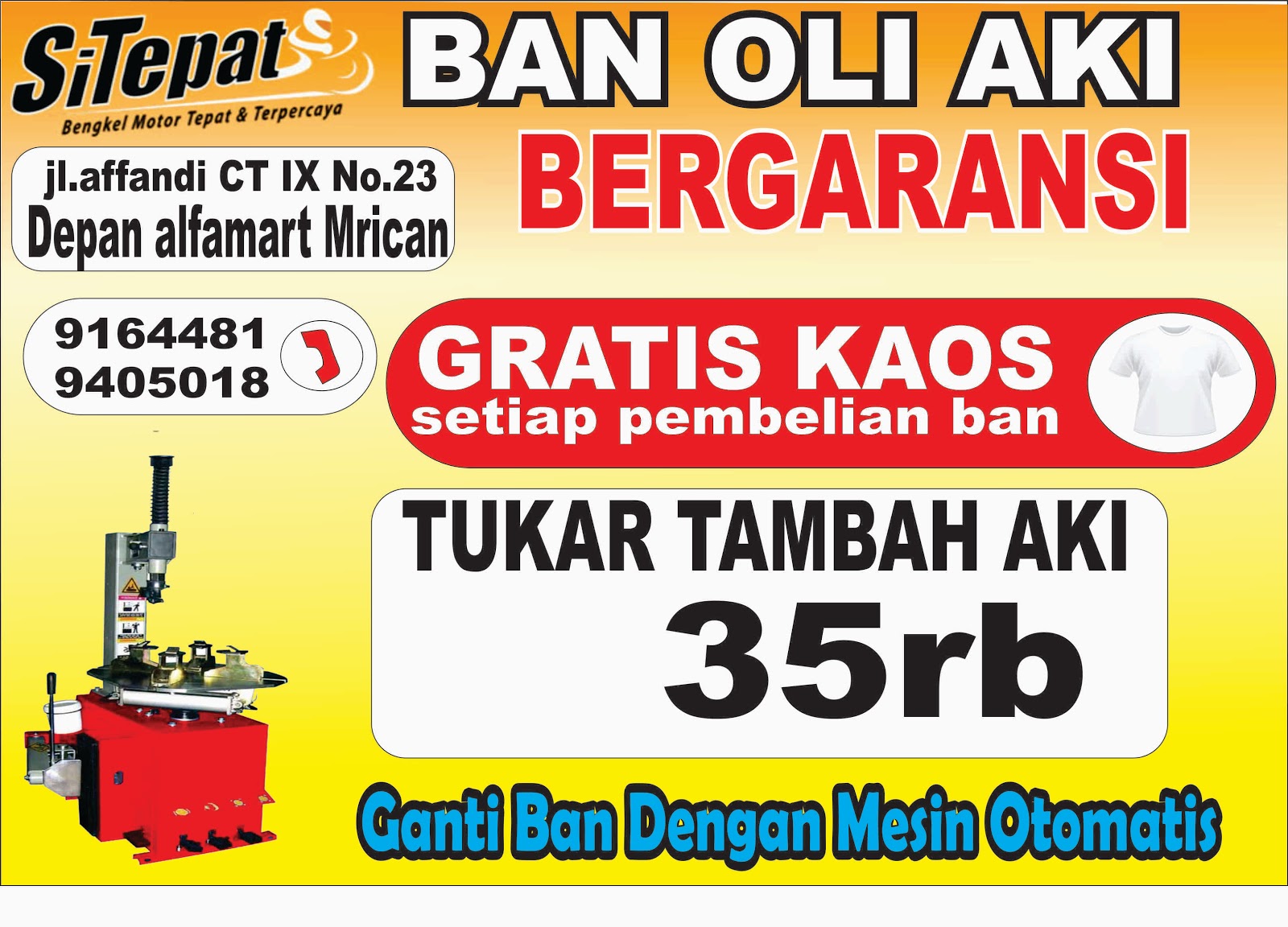 beli ban gratis kaos