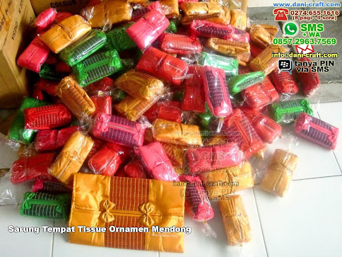 Sarung Tempat Tissue Ornamen Mendong Kainmendong Palu