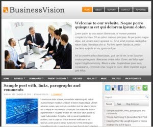 Business Vision Blogger Template