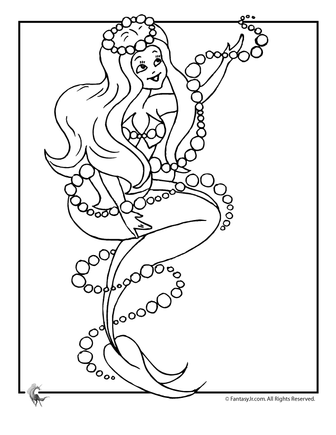 Mermaid Coloring Pages Printable | Kids Coloring Pages