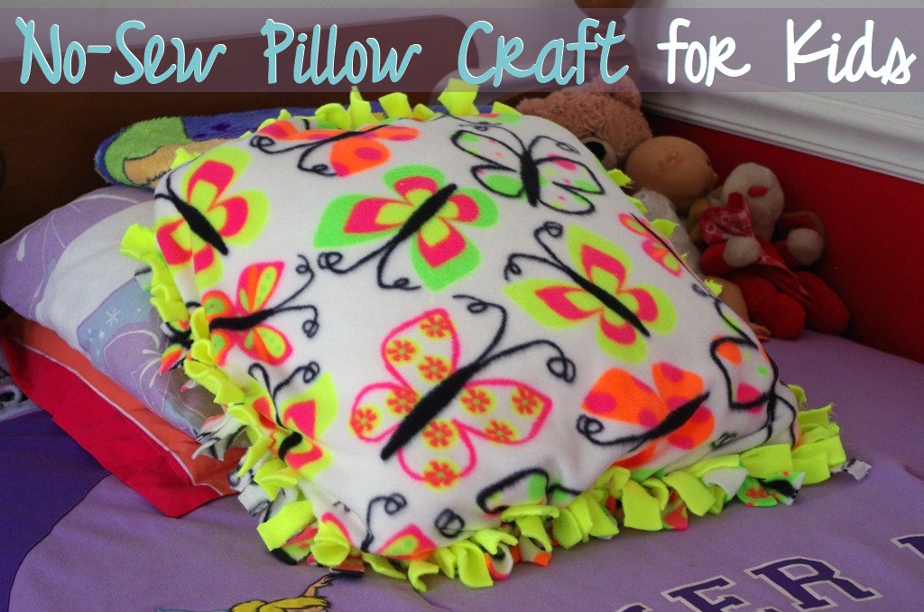 No Sew Pillow Craft For Kids A Modern Mrs No Sew Pillow Craft For Kids A Modern Mrs