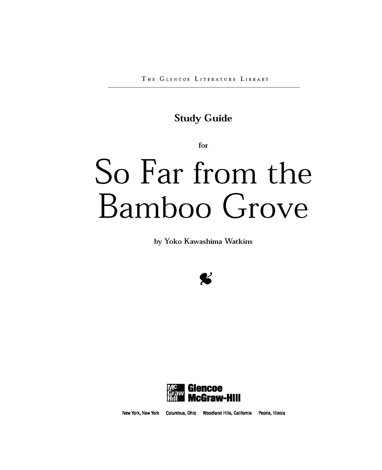so far from the bamboo grove So far from the bamboo grove is a semi-autobiographical novel written by yoko kawashima watkins, a japanese american writer it was originally published by. so far from the bamboo grove So far from the bamboo grove is a semi-autobiographical novel written by yoko kawashima watkins, a japanese american writer it was originally published by.