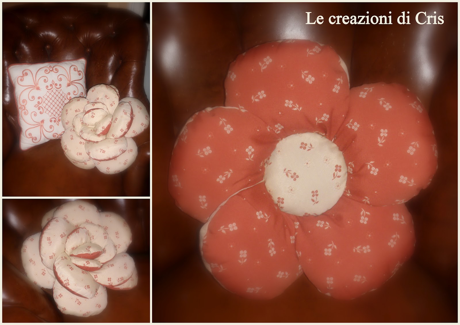 Cuscino Decorativo A Forma Di Fiore - Morbido Peluche, 50 Cm, Blu