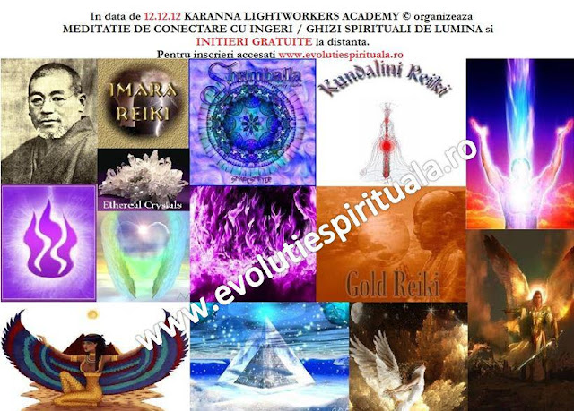 Miercuri, 12.12.12 - G R A T U I T 20:00 INITIERI SI MEDITATIE DE CONECTARE CU INGERI / / ARHANGHELI / DEVASI / MAESTRII ASCENSIONATI / GHIZI SPIRITUALI DE LUMINA 1 initieri