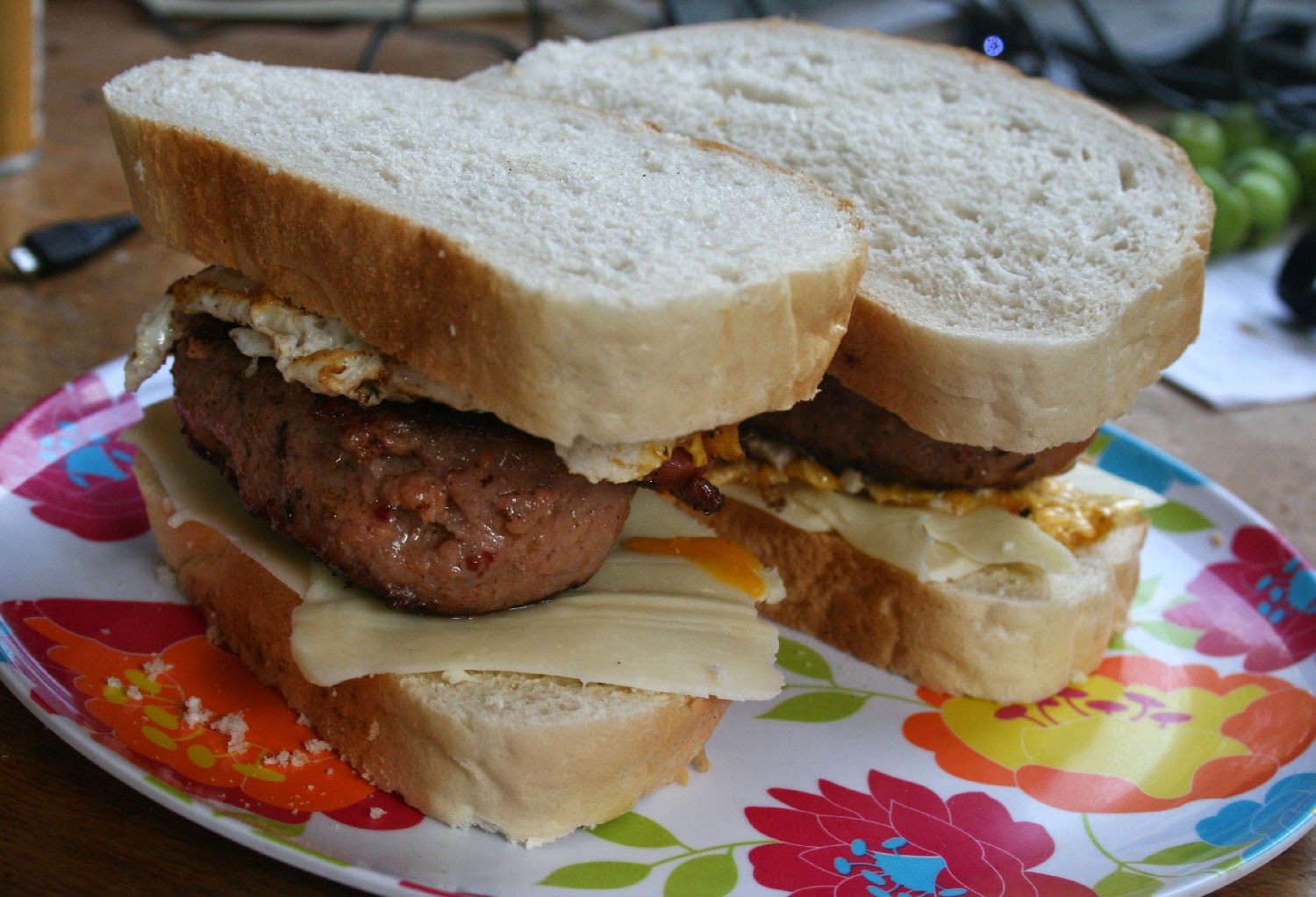 Just two small burgers for dinner Just two small burgers for dinner