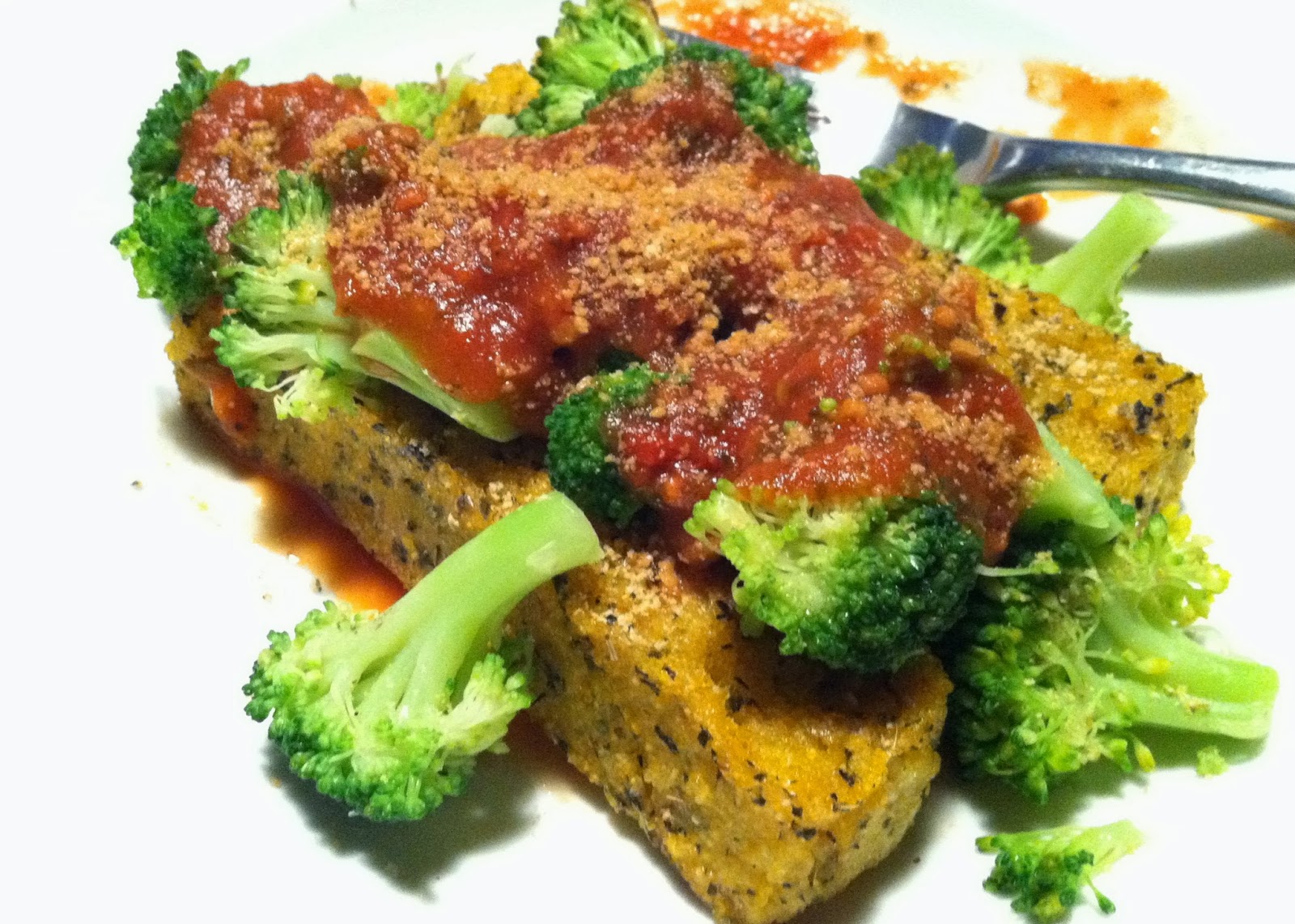 Positively Vegan Using What's There Polenta and Broccoli