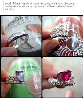 diamond candle rings