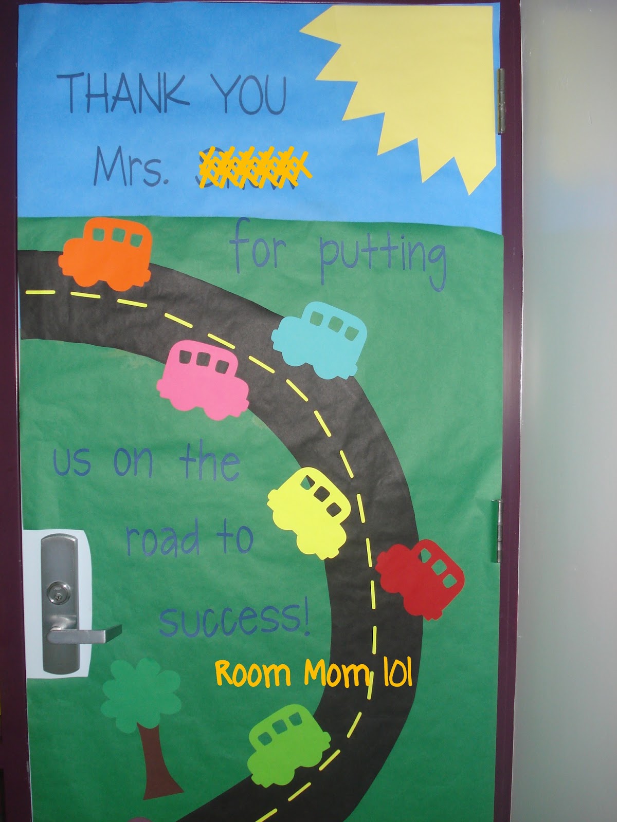 Room Mom 101: Door Decorations Using Cars Room Mom 101: Door Decorations Using Cars