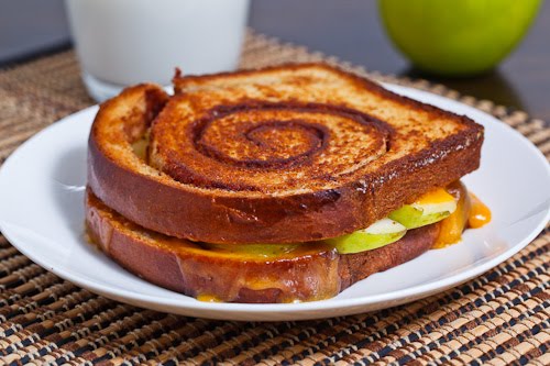 Apple Cinnamon Swirl Grilled Cheese Sandwich