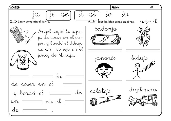 "Educadora de Ilusiones": letra J