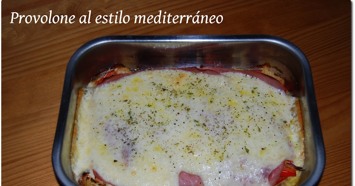Provolone al estilo mediterráneo