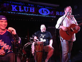 Brian Tracey on bongos playing with Jameson's Revenge. Brian Tracey on bongos playing with Jameson's Revenge.