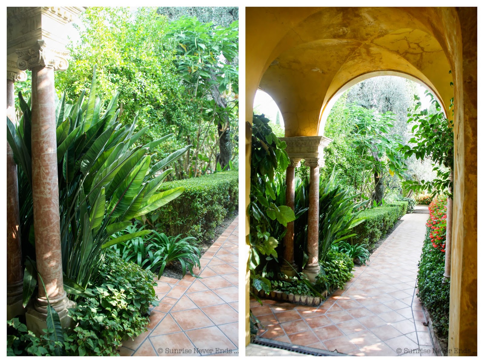 villa ephrussi de rothschild,saint jean cap ferrat, jardin espagnol,terre cuite,tropical,hibiscus,hello riviera