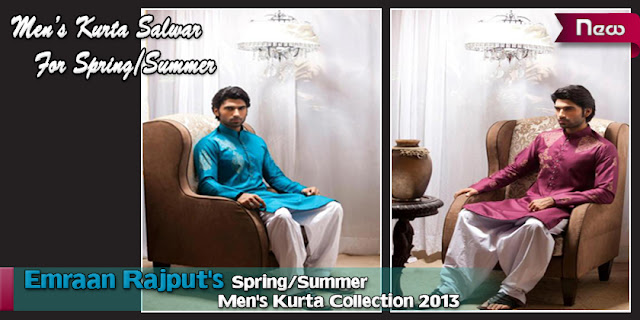 Emraan Rajput's Spring/Summer Men's Kurta Collection 2013