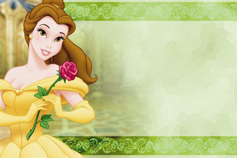 Tarjetas de Cumpleaños de las Princesas Disney. ~ Marcos Gratis ...