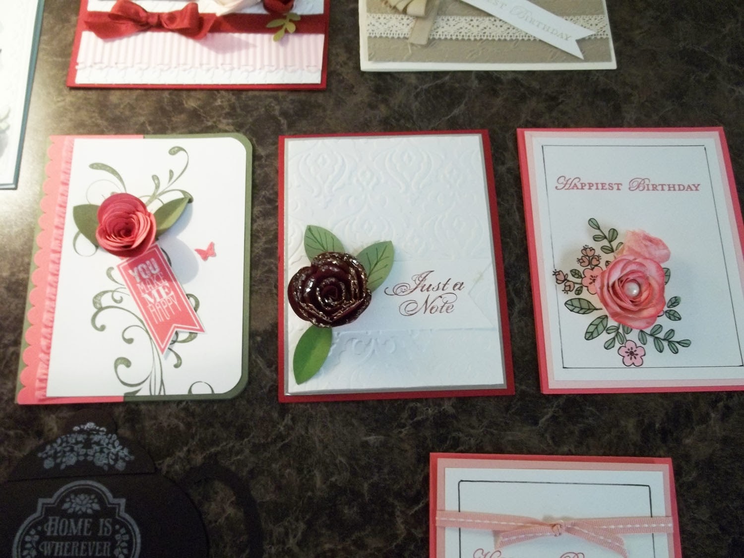Cards made with Stampin'UP!'s Spiral Flower Die