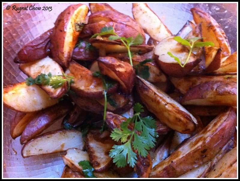 A Whole Food Life Cilantro Roasted Red Potatoes
