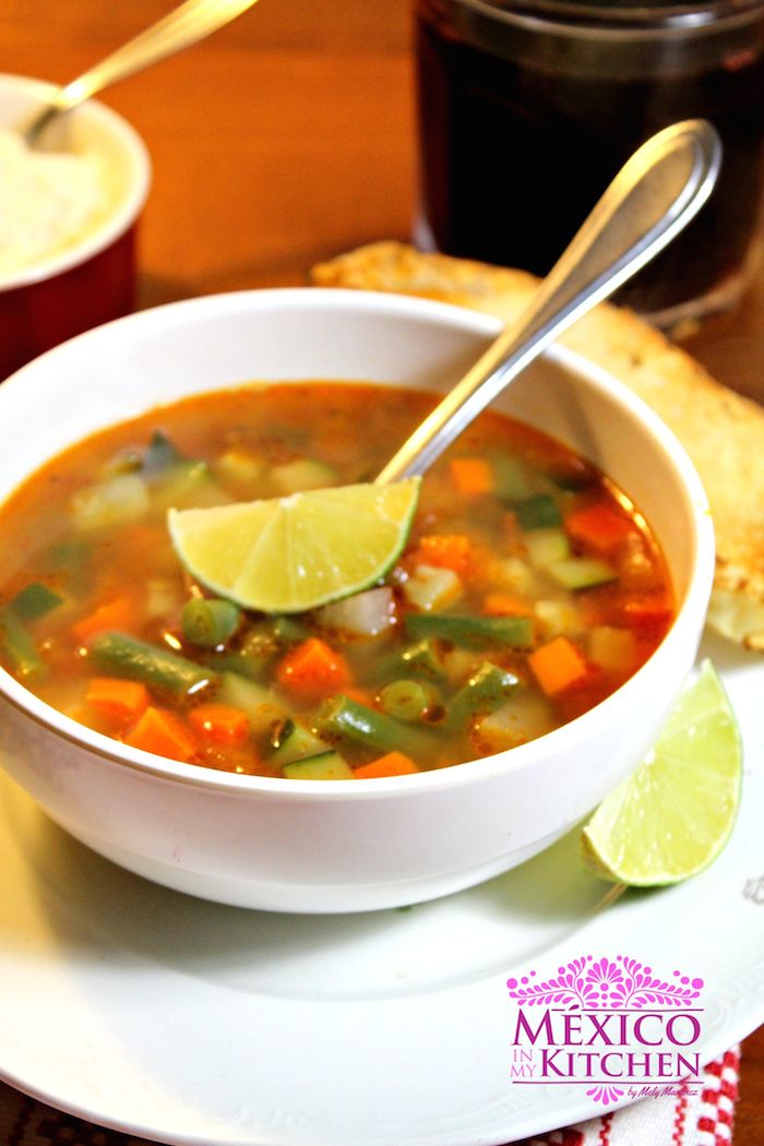 How to make an easy & delightful Mexican Vegetable Soup Traditional