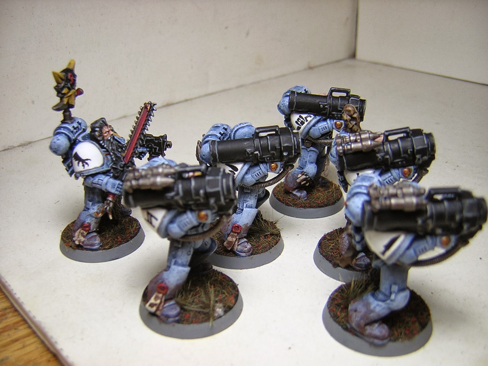 Warhammer 40k Orks (and more): Space Wolf Long Fangs Complete!