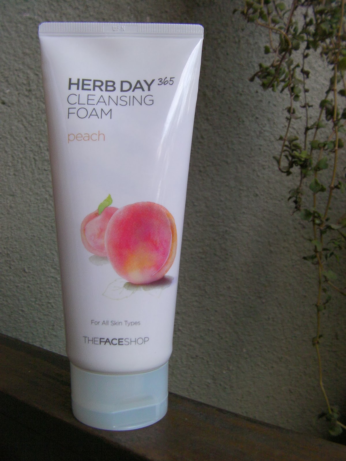SeasonsBlossom THE FACE SHOP Herb day 365 Cleansing foam Peach Review