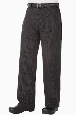 Black with Gray PINSTRIPE Professional Series Chef Pants $39.95