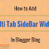 How To Add Multi Tab SideBar Widget In Blogger