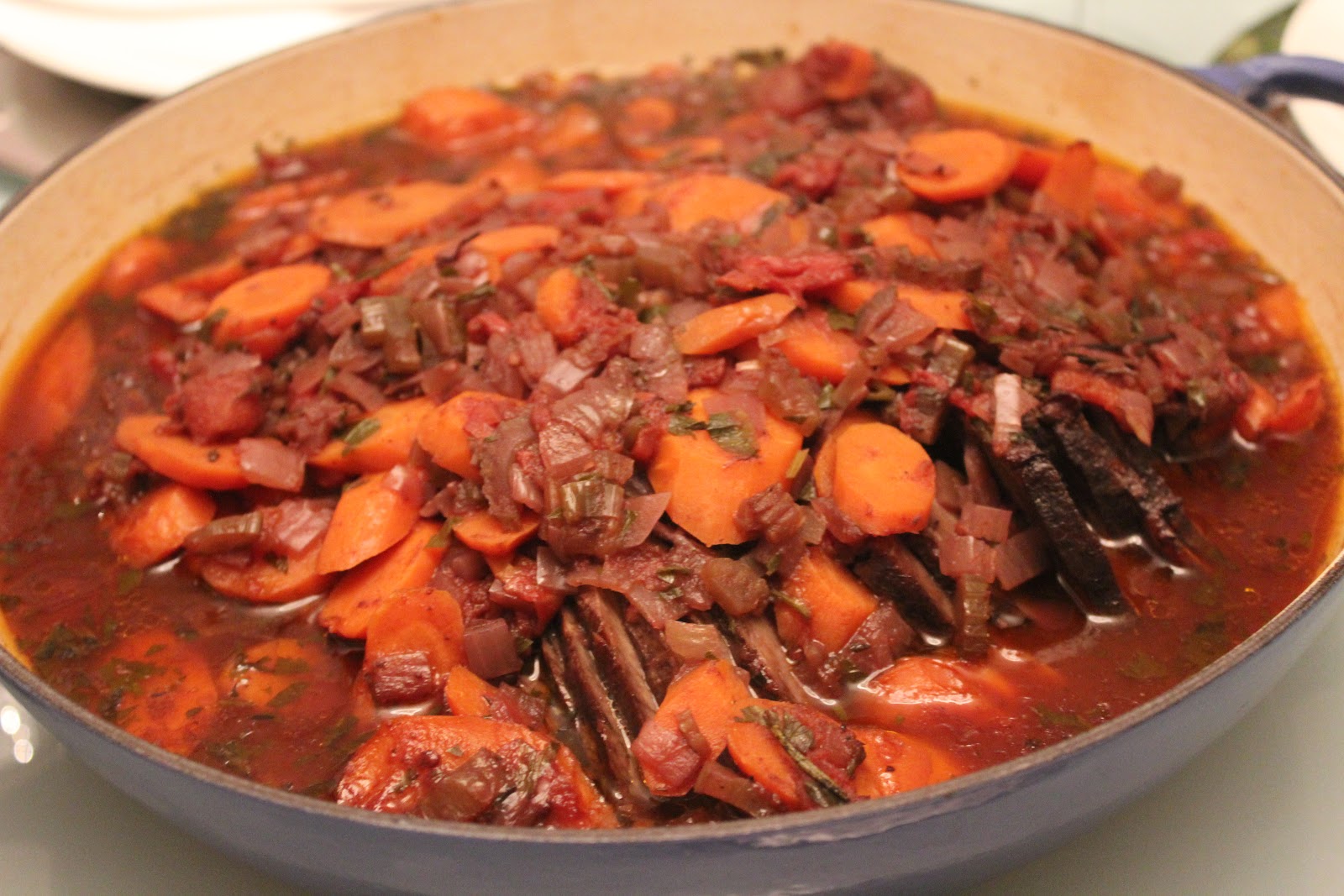 Delicious Dishings Trying Joan Nathan's Brisket Recipe