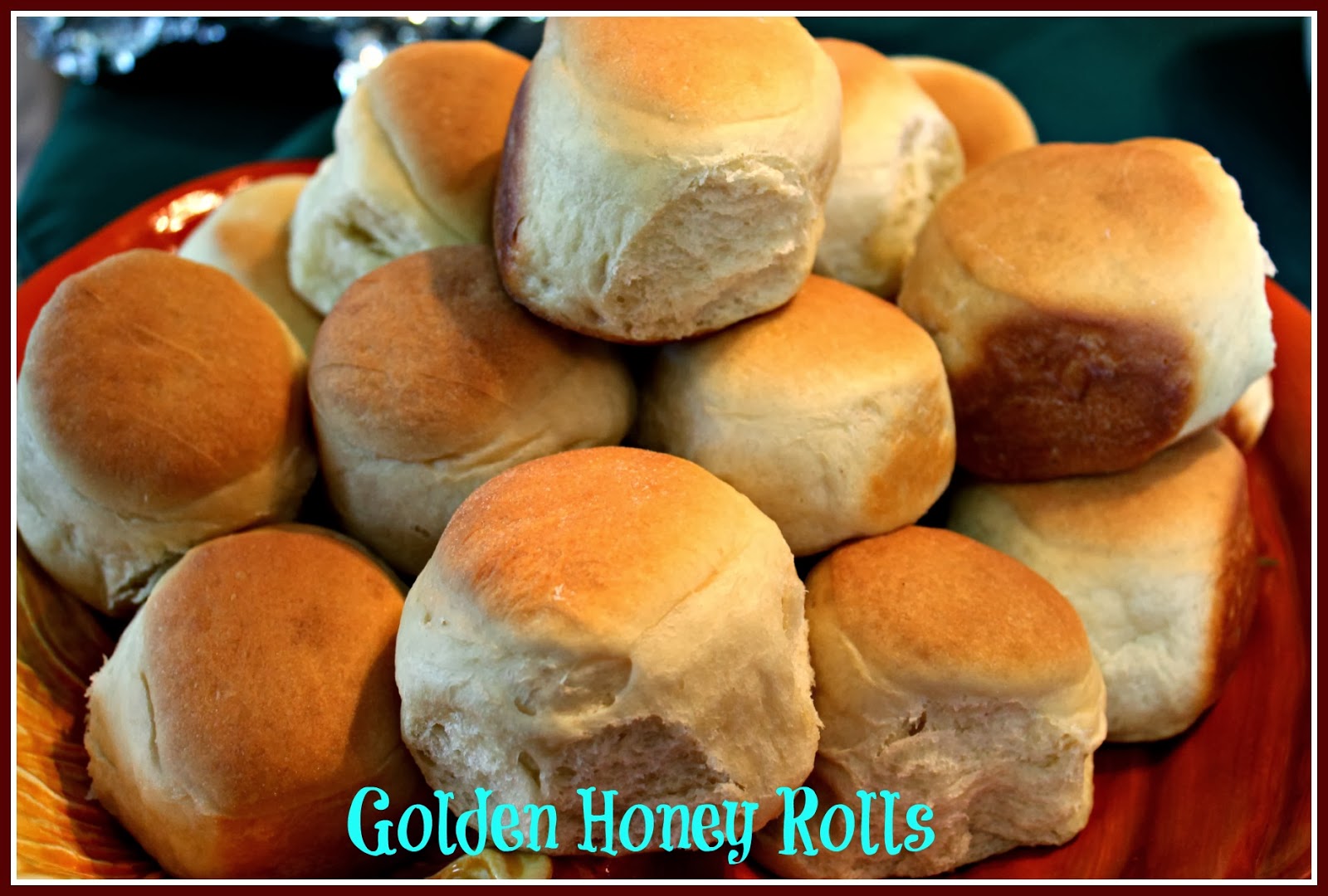 Sweet Tea and Cornbread Golden Honey Rolls!