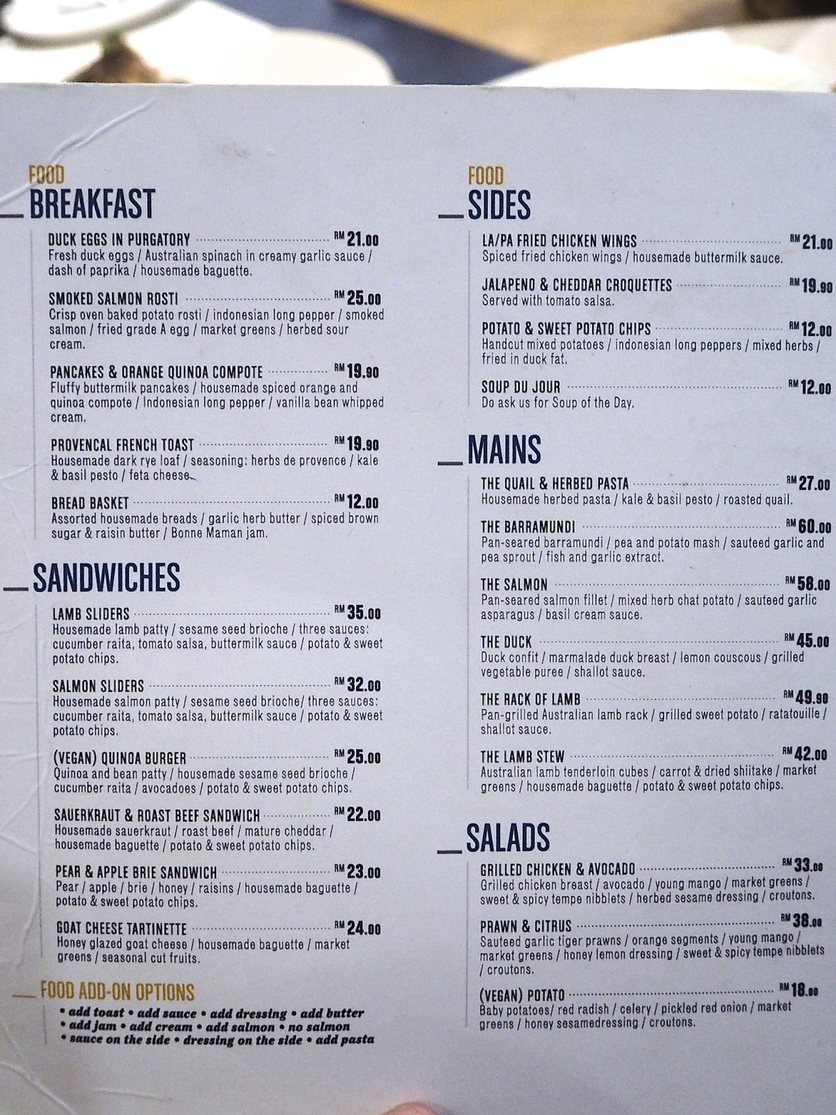food is a four letter word la pa bangsar four letter cheese