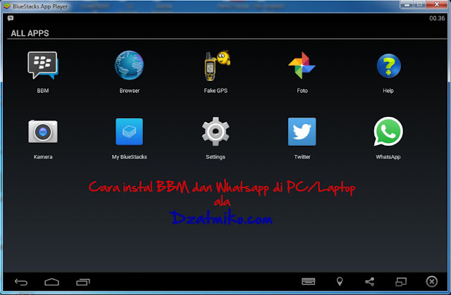 Cara Instal Aplikasi BBM dan Whatsapp di PC/Laptop BBM dan Whatsapp