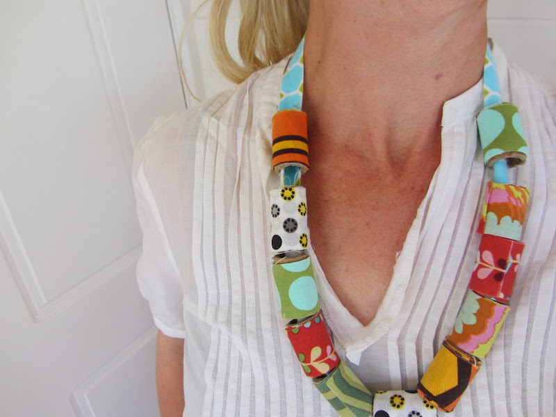 Garbage Bag Roll + Fabric Necklace title=
