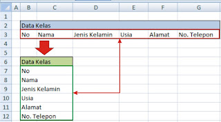 Klik untuk memperbesar gambar Mengunakan transpose untuk mengubah data