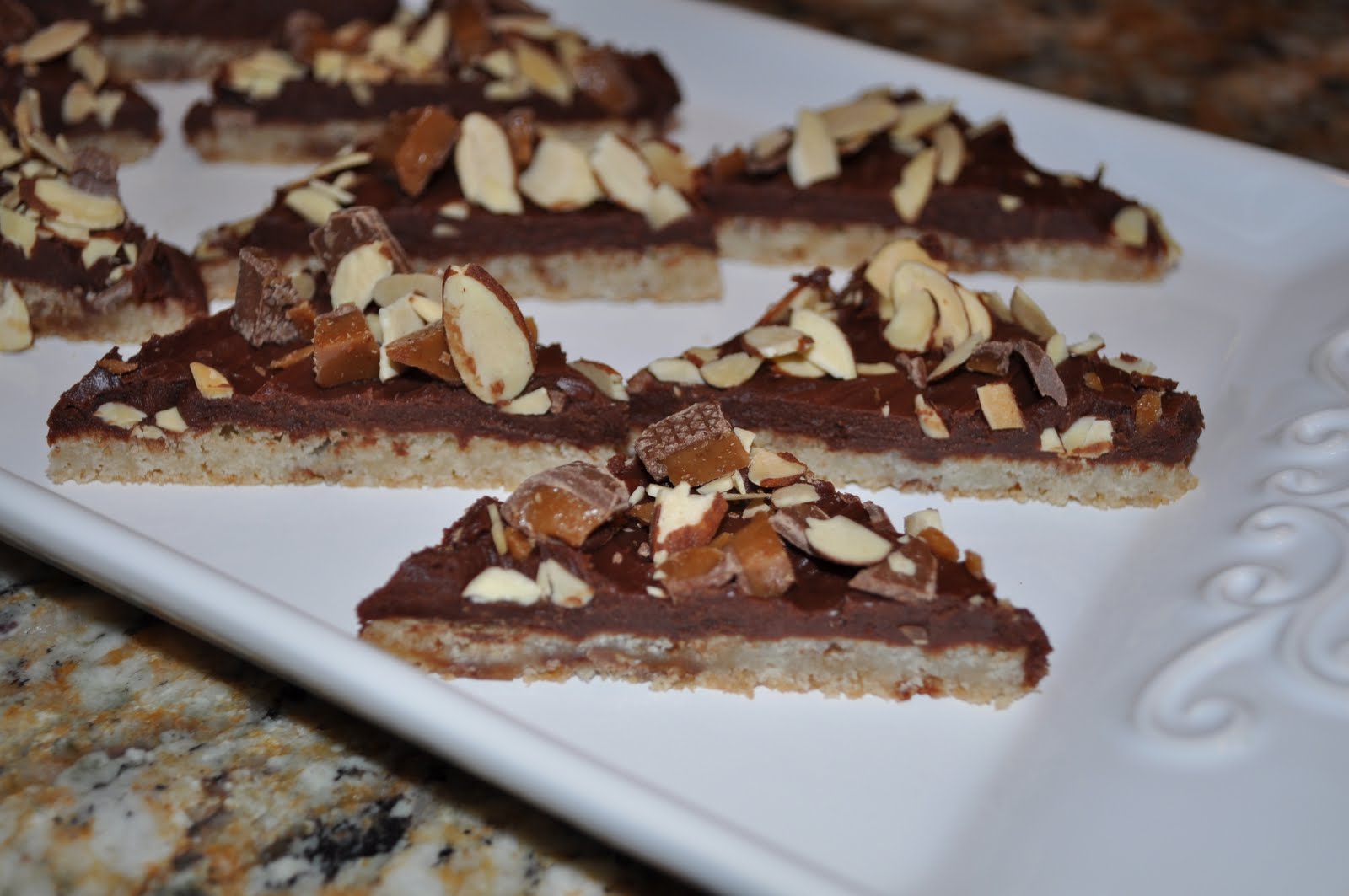 Dash of Diva Mascarpone Chocolate Toffee Bars