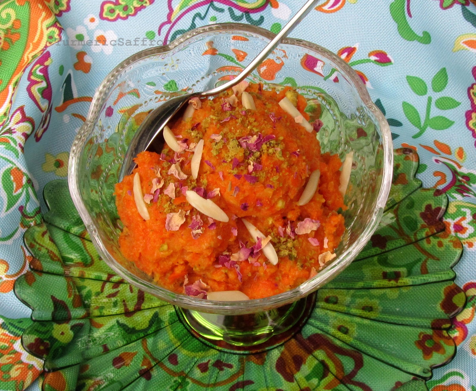 Turmeric & Saffron Halvaye Haveej Persian Carrot Halva with Saffron