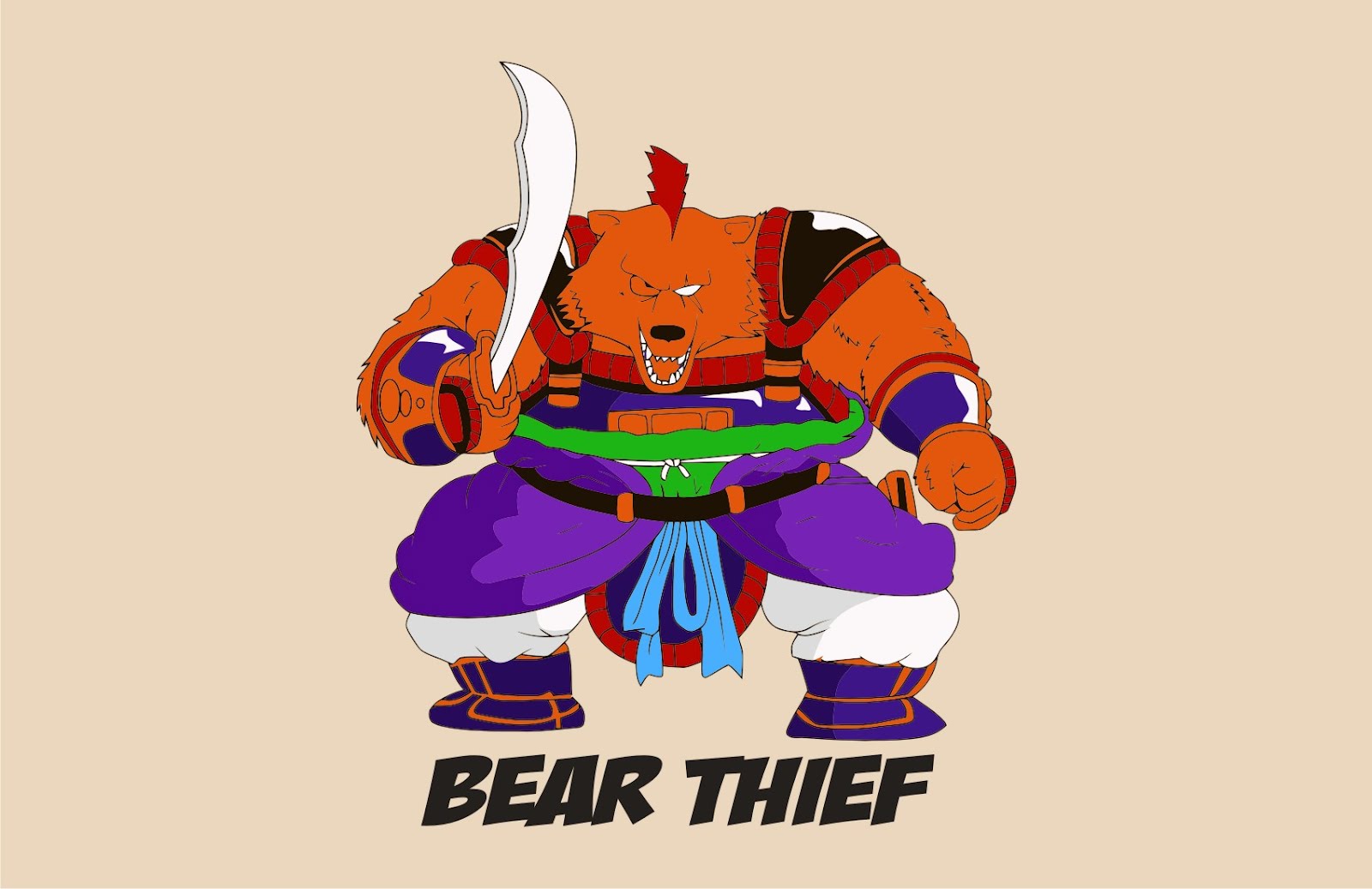 Dragon Ball Z Bear Thief | Vector Game