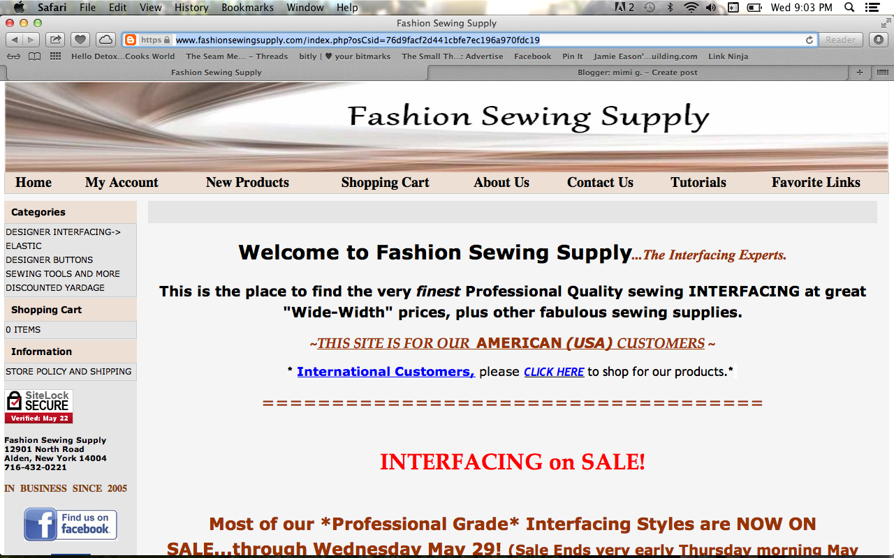 Mimi G's Top 5 Online Fabric Shops! Fashion, Lifestyle, and DIY