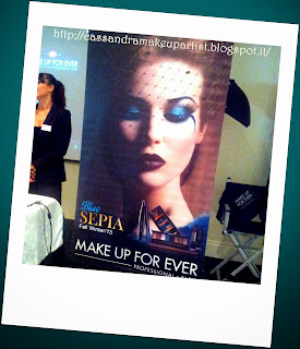 BLUE SEPIA - MAKE UP FOR EVER - Fall Winter 2013 - prezentazione look - autunno inverno - smoky extravagant mascara - pro finish foundation - palette - review - recensione - MIDNIGHT GLOW