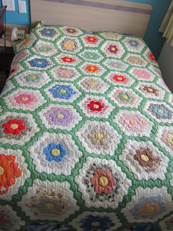 Missy's Homemaking Adventures Grandmother's Flower Garden Quilt