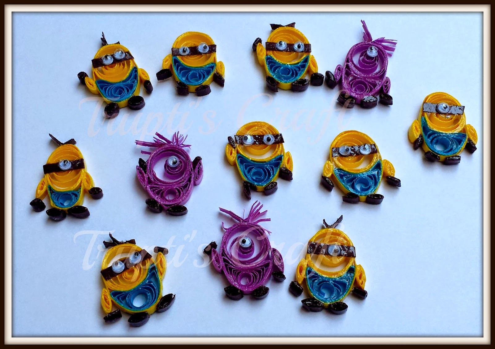Trupti's Craft Paper Quilling Minions