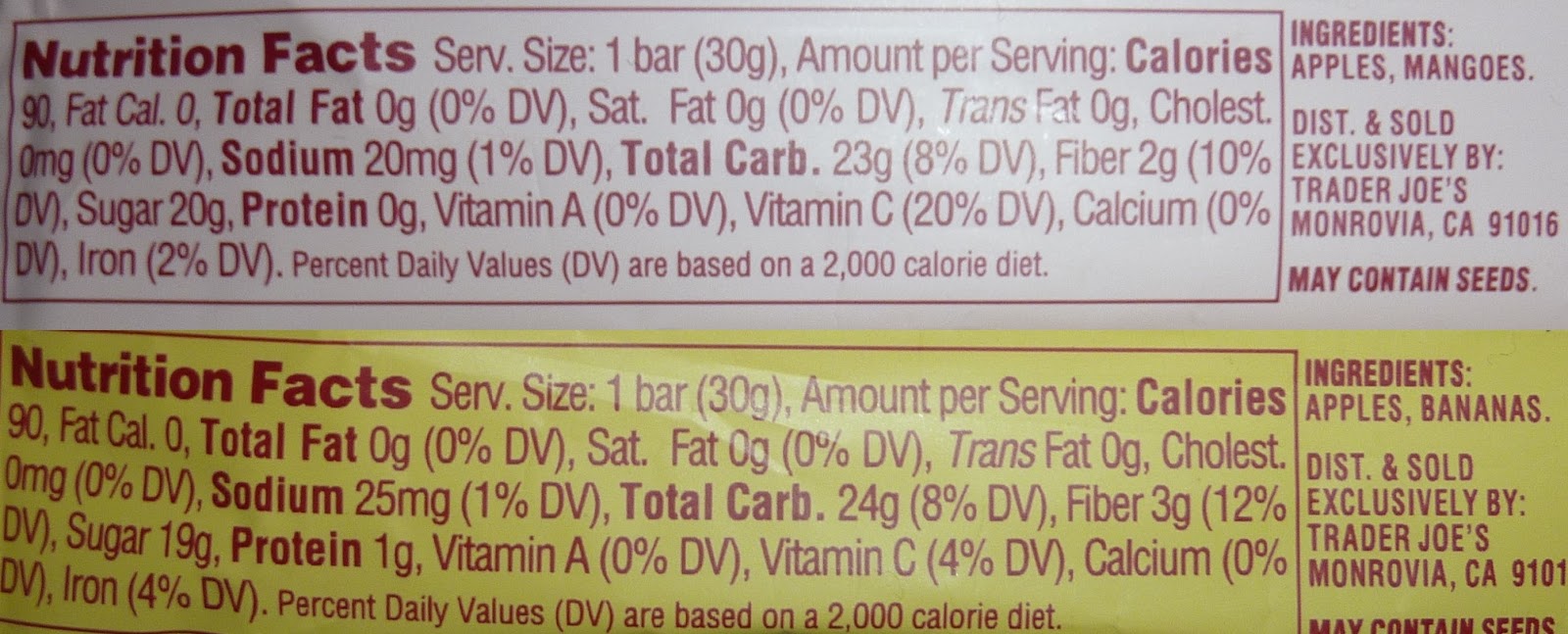 What's Good at Trader Joe's? Trader Joe's Apple + Banana and Apple